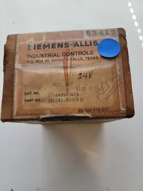 Siemens 3ty6485-0aa8 Coil Kit Size 3 115 V