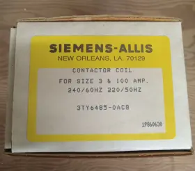 Siemens 3ty6485-oac8 Contactor Coil 220/240v 50/60hz Size 3 Siemens 3ty6485-oac8 Contactor Coil 220/240v 50/60hz Size 3