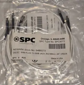 Spc Rg188a/u 5 X Brand New Spc-9072 Flexible Coax Cable Single Shielded 94b6073