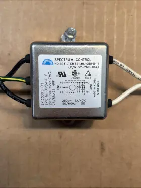 Spectrum Control 52-269-064 Noise Filter 62-lml-050-5-11 250v 5 Amp
