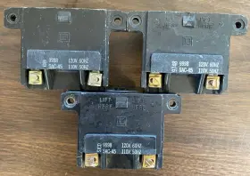 Square D Sac-45 Lot Of 3 Magnetic Coil Starter 9998 120v