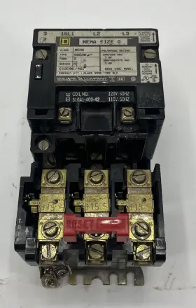 Square D Sbo2 8536 Sb02 Manual Motor Starter Form S Ser A Sz 600v 6291
