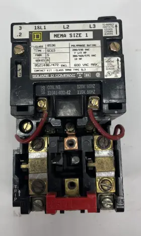 Square D Scg3 8536 Sz 1 Motor Starter 600v 6293