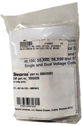 Stearns 5-96-6455-63 596645563 690 V 50 Hz Size 4 Coil Kit