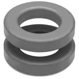 Taigoehua S0019 2pcs 2.4x1.4x0.5inch Toroid Core Ferrite Rings Iron
