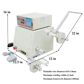 Techtongda 131004 Cnc Automatic Coil Winding Machine With Electromagnetic Brake Micro-computer Techtongda 131004 Cnc Automatic Coil Winding Machine With Electromagnetic Brake Micro-computer