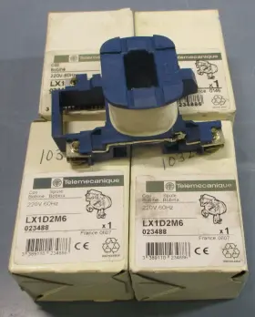 Telemecanique Lx1d2m6 Lot Of 4 Contactor Coil 220v 60hz 023488 Lx1-d2m6 Telemecanique Lx1d2m6 Lot Of 4 Contactor Coil 220v 60hz 023488 Lx1-d2m6