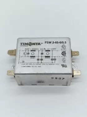 Timonta Fsw2-65-6/0.5 Suppression Filter 250v 6amp Timonta Fsw2-65-6/0.5 Suppression Filter 250v 6amp
