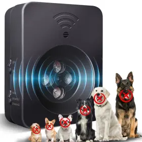 Tlettsteinkle 716508100578 2026 Upgraded Ultrasonic Dog Bark Deterrent Automatic Anti-barking Black