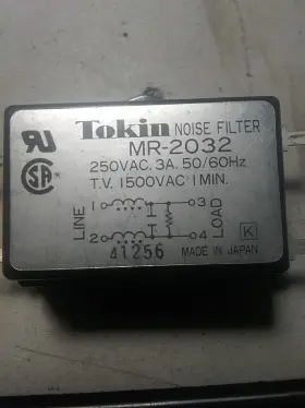 Tokin Mr-2032 Noise Filter 250vac 3a 50/60 Hz
