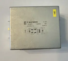 Unk 34.216/010 F Emc Emi Power Line Filter 110/250vac 16a Single Phase Flange