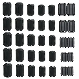 Urmetimern Ch0079 25 Pcs Clip-on Ferrite Choke Bead Snap-on Ferrites Core Set For Usb/audi
