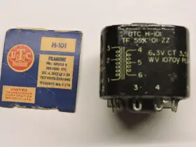Utc H-101 Vintage Toroid Inductor #h-101 Filament Transformer 400 Hz 6.3v Ct 3.5a Nos