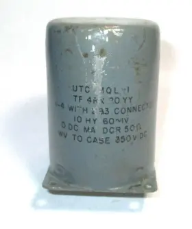Utc Mql-1 Vintage Low Frequency Hi-q Coil Used