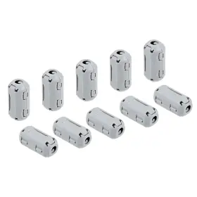 Uxcell 041814131382 10pcs 3.5mm Ferrite Cores Ring Clip-on Rfi Emi Noise Suppression Cable Clip Grey