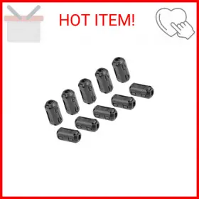 Uxcell 041814131443 3.5mm Ferrite Cores Ring Clip-on Rfi Emi Noise Suppression Filter Cable C Uxcell 041814131443 3.5mm Ferrite Cores Ring Clip-on Rfi Emi Noise Suppression Filter Cable C