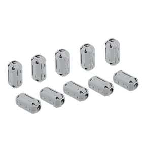 Uxcell 041814131467 7mm Ferrite Cores Ring Clip-on Rfi Emi Noise Suppression Cable Clip Grey 10pcs
