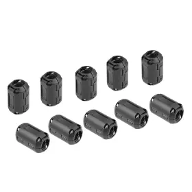 Uxcell 041814131542 10pcs 13mm Ferrite Cores Ring Clip-on Rfi Emi Noise Suppression Cable Clip Black