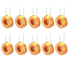 Uxcell 683867748423 10pcs Vertical Toroid Magnetic Inductor Wire Wind Wound 100uh 6a