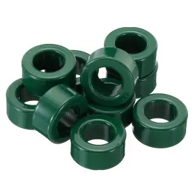 Uxcell 718844748537 10pcs Ferrite Toroid Core 1 Inch Odx0.6 Idx0.5 H Rings Green