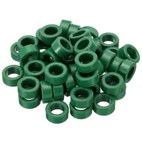 Uxcell 718844748551 50pcs Ferrite Toroid Core 0.9 Inch Odx0.6 Idx0.4 H Rings Green