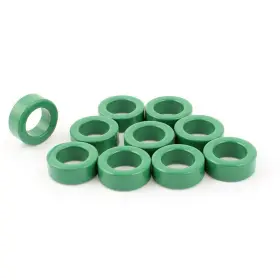 Uxcell 888309449863 22mm X 14mm 8mm Power Transformer Ferrite Toroid Cores Green 10 Pcs