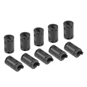 Uxcell A19062900ux0392 11mm Ferrite Cores Ring Clip-on Cable Clip Black 10pcs Uxcell A19062900ux0392 11mm Ferrite Cores Ring Clip-on Cable Clip Black 10pcs