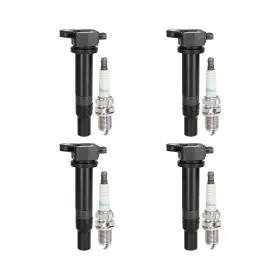 Vplus Grqt-0606107608 Set Of 4 Spark Plugs And Coil Packs Kit Uf499 27301-26640 7090 Bkr5eg Vplus Grqt-0606107608 Set Of 4 Spark Plugs And Coil Packs Kit Uf499 27301-26640 7090 Bkr5eg