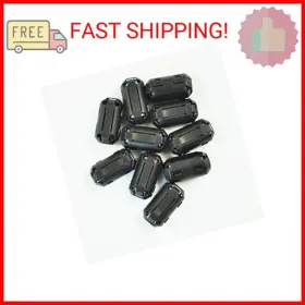 Xfun 445031123176 Xshine Pack Of 10 Snap On Ferrite Core Bead Choke Ring Cord Rfi Emi Noise Suppre