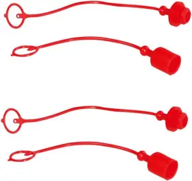 Yowming 779139595908 2sets 1/2 Inch Hydraulic Coupler Dust Cap Male And Female Plug Cover For F