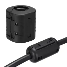 Zaplyte 614462791774 20mm Clip-on Ferrite Ring Core For Cable Black 1pcs