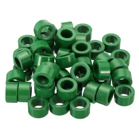 Zaplyte 614553443445 50 X Ferrite Toroid Core 0.9 Inch Od 0.6 Id 0.5 H Rings Transformer Green