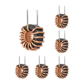 Zaplyte 649603389091 6pcs Toroid Core Inductor 22uh 15a Inductance Magnetic Coil 0.79 Inch Outer Dia