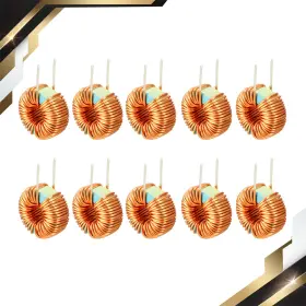 Zaplyte 664694113806 10pcs Vertical Toroid Magnetic Inductor Wire Wind Wound 100uh 3a