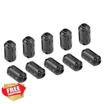 Uxcell 10pc Ferrite Cores Ring Clip-on Emi Noise Filter Cable Clips Black. Fixed Price $20.00.
